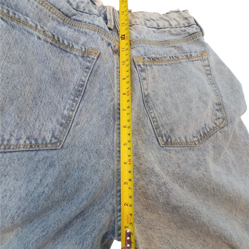 Good‎ American High Rise Straight Leg Jeans Light Wash Blue Size 6/28 GNIL999T